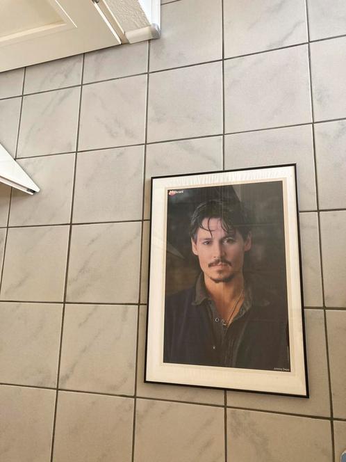 Johnny Depp ingelijst, Huis en Inrichting, Woonaccessoires | Lijsten, Gebruikt, 50 tot 75 cm, 50 tot 75 cm, Kunststof, Ophalen