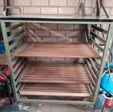 Verrijdbaar industriële wagen of trolley, Hobby en Vrije tijd, Overige Hobby en Vrije tijd, Zo goed als nieuw, Ophalen