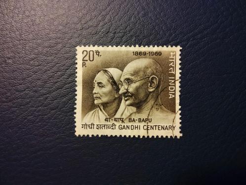 India 1969 - Gandhi Centenary Postzegel, Postzegels en Munten, Postzegels | Nederland, Gestempeld, Na 1940, Ophalen of Verzenden
