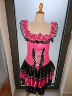 fuchsia/zwarte carnavalsjurk/dirndl maat S € 22, Kleding | Dames, Maat 38/40 (M), Carnaval, Ophalen of Verzenden, Zo goed als nieuw