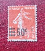 Frankrijk 1927 Zaaister, met opdruk 50#1,05 gestempeld, Postzegels en Munten, Postzegels | Europa | Frankrijk, Ophalen of Verzenden