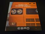 Brochure Ebro F-275 1978, Ophalen of Verzenden, Zo goed als nieuw, Overige merken