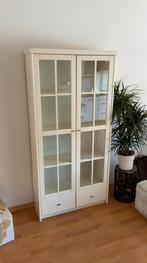 Witte vitrinekast, Ophalen, Gebruikt, 50 tot 100 cm, 150 tot 200 cm