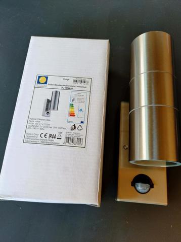 RVS wandlamp met sensor (zwart) - Updown-licht beschikbaar voor biedingen