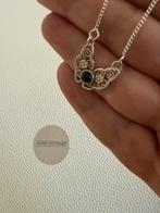 S220/Zilveren GFAB vlinder/ labradoriet ketting Zweden, Gebruikt, Verzenden, X, Zilver