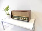 retro vintage radio jaren 60 philips teakhout, Gebruikt, Ophalen of Verzenden, Radio
