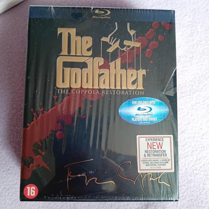 The Godfather Trilogy Restored Edition Bluray Box, Cd's en Dvd's, Blu-ray, Zo goed als nieuw, Ophalen of Verzenden