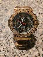 Een mooie heren horloge met briljante hij is gedragen, Overige merken, Staal, Gebruikt, Staal