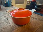 Le Creuset Pan Ovenrood Nr. 18, Gebruikt, Gietijzer, Ophalen of Verzenden, Keramische plaat