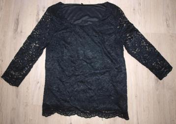 Zwart Kanten Shirt Only (38) beschikbaar voor biedingen