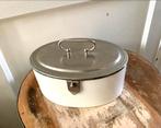 Vintage Porseleinen Koektrommel, lunchbox jaren 40-50, Ophalen of Verzenden, Gebruikt, Minder dan 50 cm