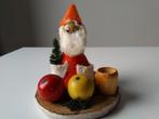 vintage kerstversiering kabouter, kaarsenhoudertje, Ophalen of Verzenden, Zo goed als nieuw