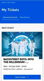 Backstreet boys concert 4 staanplaatsen 30 sept Düsseldorf, Drie personen of meer, September