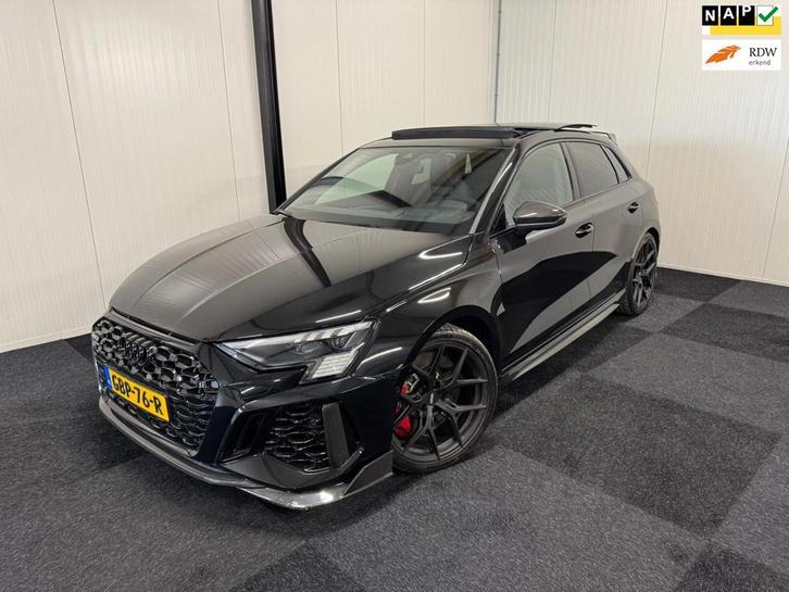 Audi RS3 2.5 TFSI Quattro UNIEK FULLCARBON/VOSSEN/PANO/HUD/A, Auto's, Audi, Bedrijf, Te koop, RS3, 4x4, ABS, Achteruitrijcamera