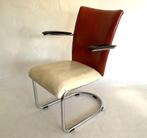 Vintage Gebr. de Wit dames fauteuil 7018, Huis en Inrichting, Fauteuils, Ophalen, Gebruikt, 75 tot 100 cm, Metaal
