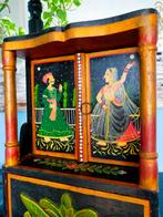 Antiek hout indiase bruidskist juwelen box sieraden doos, Antiek en Kunst, Ophalen of Verzenden