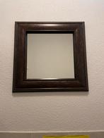 Vierkante, bronskleurige spiegel, Minder dan 100 cm, Minder dan 50 cm, Ophalen of Verzenden, Zo goed als nieuw