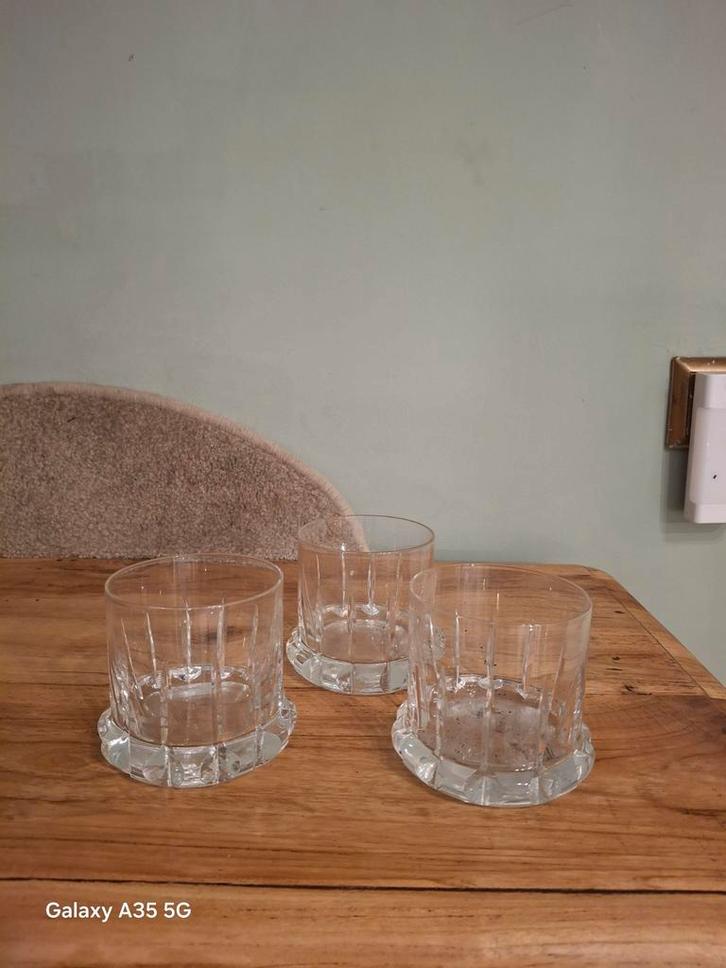 Set van 6 Whisky Glazen, Huis en Inrichting, Keuken | Servies, Gebruikt, Glas of Glazen, Effen, Glas, Ophalen of Verzenden
