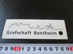 sticker grafschaft bentheim transparant / zwart, Ophalen, Zo goed als nieuw, Bedrijf of Vereniging