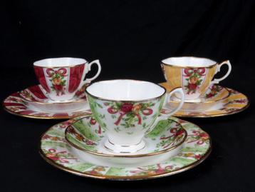 Royal Albert RUBY CELEBRATION trio's 