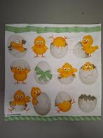 4 servetten met kuikentjes voor o.a.decoupage, Hobby en Vrije tijd, Knutselen, Ophalen of Verzenden, Nieuw, Materiaal