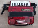 Nette Paganini accordeon 48 bassen 3 registers met koffer, Muziek en Instrumenten, Accordeons, Toetsaccordeon, Met riemen, Ophalen