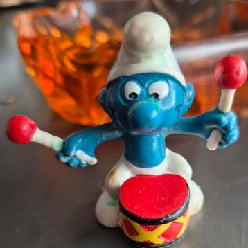 Vintage Smurf Drummer - West Germany beschikbaar voor biedingen