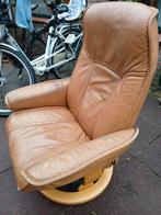 Stressless stoel, Ophalen, Gebruikt, 50 tot 75 cm, Leer