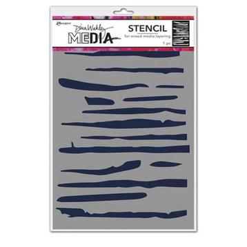 Ranger Dina Wakley Media Stencil Lines #69249 beschikbaar voor biedingen