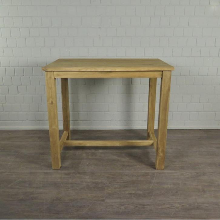 20750 statafel massief teakhout, 1.20 x 0.80 m, Huis en Inrichting, Tafels | Statafels, Nieuw, Ophalen of Verzenden