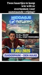 Twee tickets te koop voor aanstaande vrijdag, Tickets en Kaartjes, Concerten | Nederlandstalig, Twee personen, Juli, Overige typen