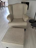 Riviera maison fauteuil met hocker GRATIS, Huis en Inrichting, Ophalen, Gebruikt, Eenpersoons, 75 tot 100 cm