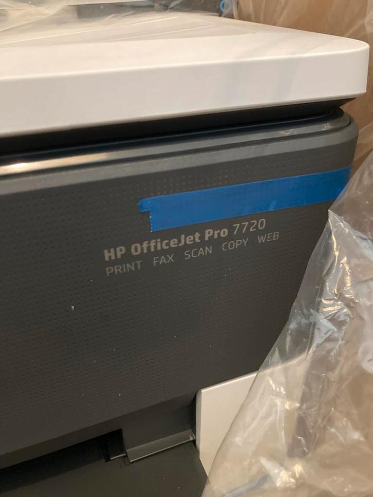 Nieuwe HP OfficeJet Pro 7720 All-in-One Printer, Computers en Software, Printers, Nieuw, All-in-one, Inkjetprinter, Draadloos