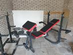 Zeer complete fitness set - Pretorians bench + gewichten!, Ophalen, Zo goed als nieuw, Benen, Fitnessbank