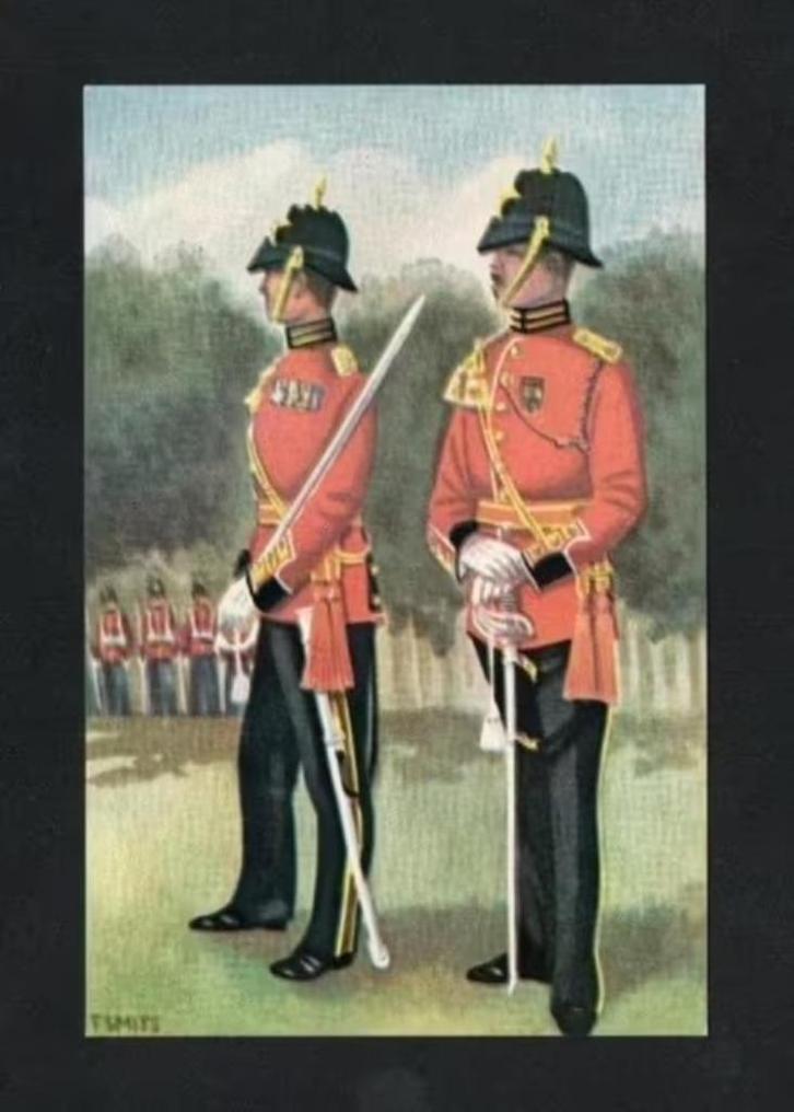 Militaire Ansichtkaart Garderegiment Prinses Irene Officiere, Verzamelen, Ansichtkaarten | Themakaarten, Ongelopen, 1940 tot 1960