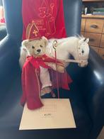 Sinterklaasbeer blond 27 cm. STEIFF met paard, Verzamelen, Beren en Cherished Teddies, Ophalen of Verzenden, Zo goed als nieuw