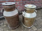 Tuindecoratie oude spullen ketels melk bussen aardketel foto, Ophalen of Verzenden, Gebruikt