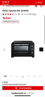 Tefal Optimo 60L Oven met Grill, Witgoed en Apparatuur, Ovens, Minder dan 45 cm, Nieuw, Ophalen of Verzenden, Oven met grill