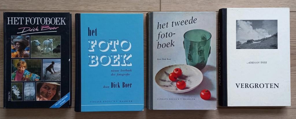 4 vintage fotografie boeken van Dick Boer en Adriaan Boer, Boeken, Ophalen of Verzenden, Gelezen, Fotograferen en Filmen, Dick Boer