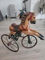 Antieke houten kinderfiets - paard, Antiek en Kunst, Ophalen of Verzenden