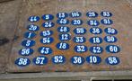 diverse emaillen huisnummers nummer nummers, Antiek en Kunst, Curiosa en Brocante, Ophalen