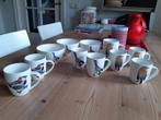 Servies-mok vogeltjes 11delig  : mus /koolmees/ roodborstje, Huis en Inrichting, Kop(pen) en/of Schotel(s), Ophalen of Verzenden