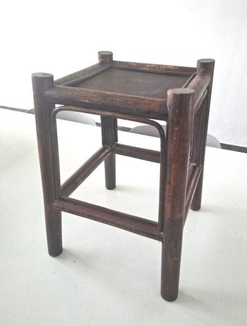 vintage kruk plantentafel bijzettafel bambou manou retro beschikbaar voor biedingen