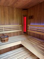 Geïsoleerde thermohouten sauna met combi infrarood en Fins, Ophalen, Fins of Traditioneel, Kostedeweg 7 Vorden, Nieuw