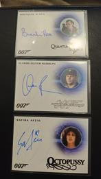 James Bond autograph cards (3x), Verzenden, Zo goed als nieuw