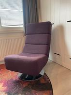 Lila draaifauteuil, Ophalen, Zo goed als nieuw, Stof, 75 tot 100 cm