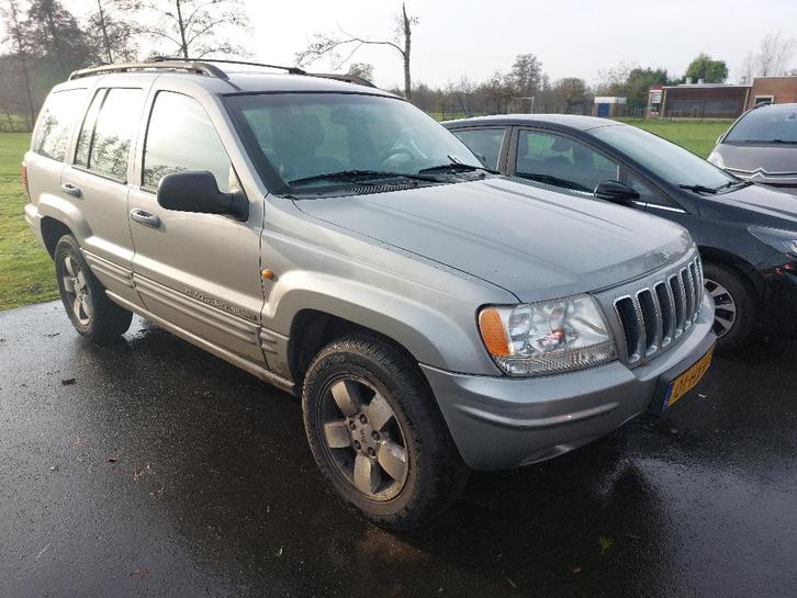 Jeep Grand Cherokee 4.7 I V8 Limited AUT 2002 Grijs, Auto's, Jeep, Particulier, Grand Cherokee, 4x4, ABS, Airbags, Airconditioning
