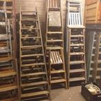 Houten trap , huishoudtrap brocante vanaf 15,- per stuk, Ophalen