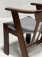 Brutalist eettafelstoelen vintage eetkamerstoelen prijs p/st, Hout, Gebruikt, Twee, Bruin