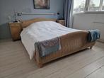 Rotan bed 180x220 cm, Overige materialen, Gebruikt, Bruin, Tweepersoons